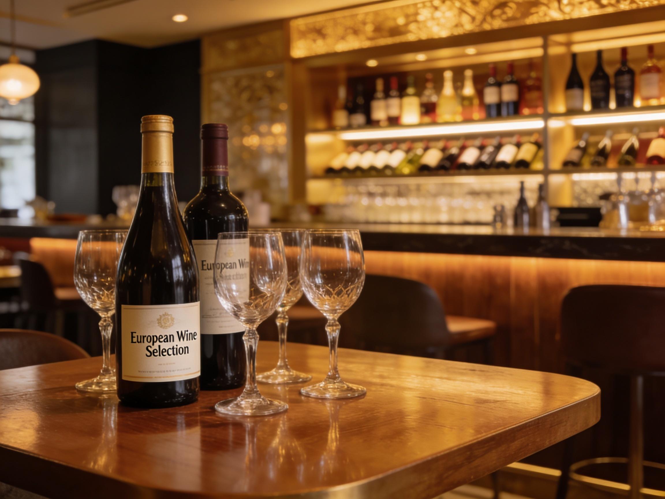 Jardin Perdu wine bar with curated French wine collection